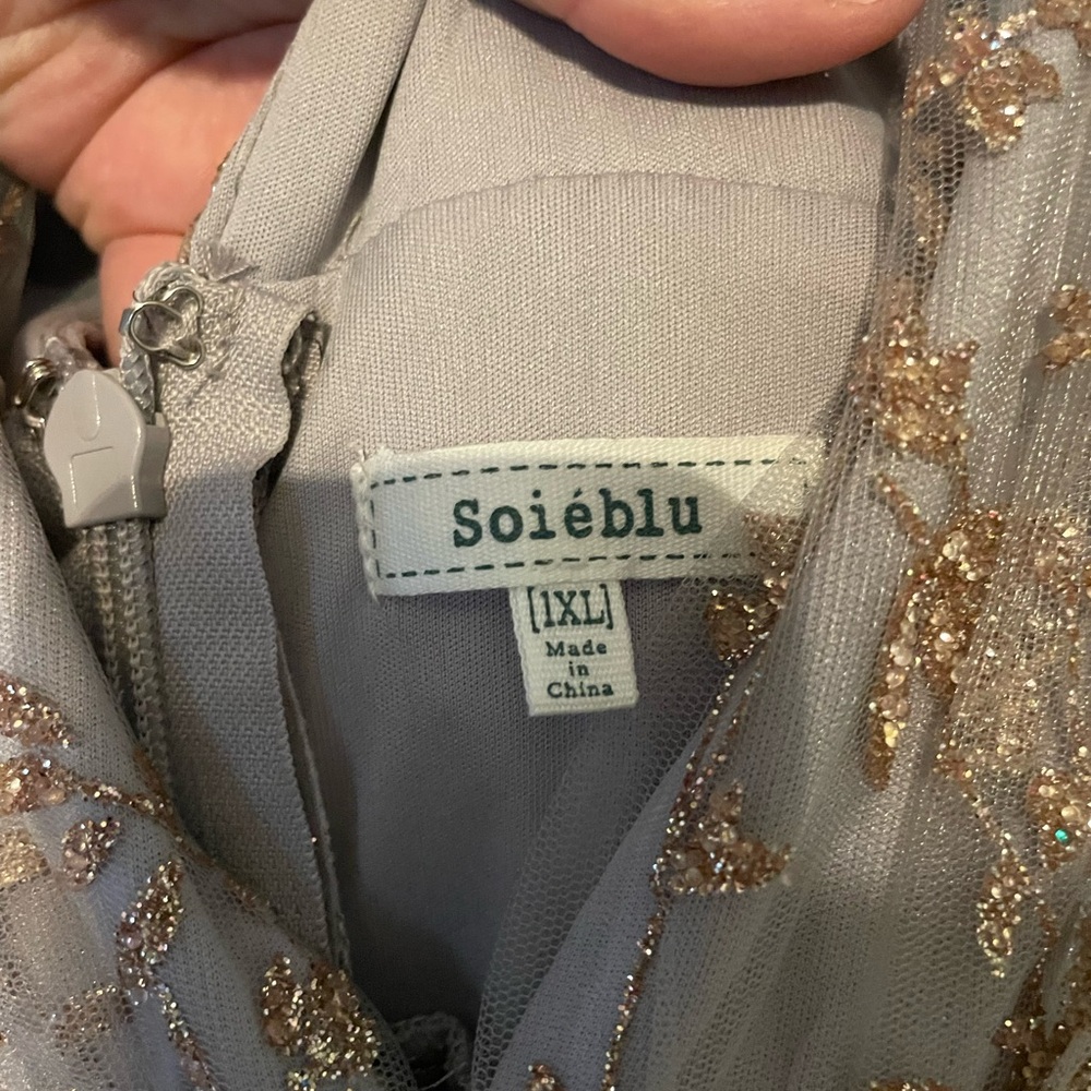 Baltic Born Lavender Maxi Dress with Rose Gold Embroidery - Picture 10 of 11